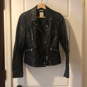 Zara Black Leather jacket S